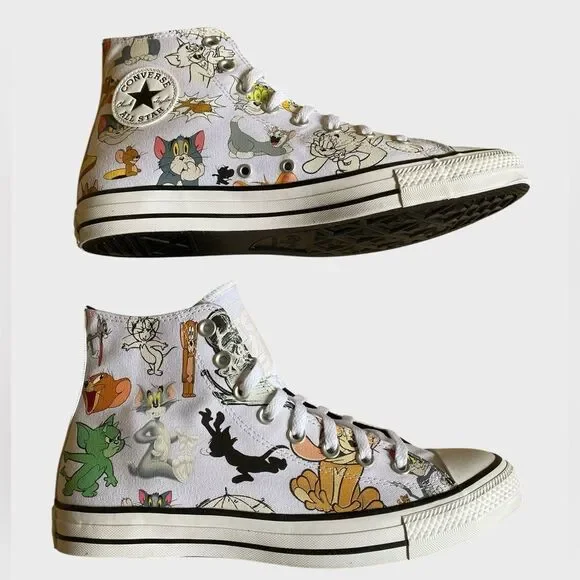 NEW Converse x Tom and Jerry Chuck Taylor All Star Limited Ed Men's 10 Wmn's 12 - Picture 7 of 16